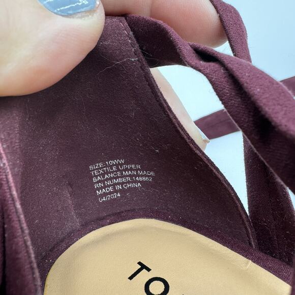 Torrid Strappy Platform Tapered Heeled Sandals Wrap Around Ankles NEW Size 10W - Picture 8 of 8